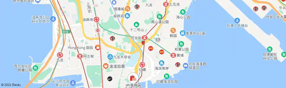 香港東九龍分區醫院_巴士站地圖_香港巴士_妙搜巴士搜尋2025