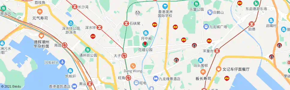 香港花墟公園(界限街)_巴士站地圖_香港巴士_妙搜巴士搜尋2025
