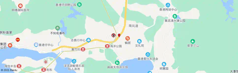 香港香港仔隧道收費廣場_巴士站地圖_香港巴士_妙搜巴士搜尋2025