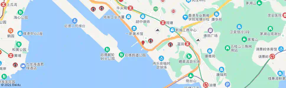 香港大欖隧道(落客站)_巴士站地圖_香港巴士_妙搜巴士搜尋2025