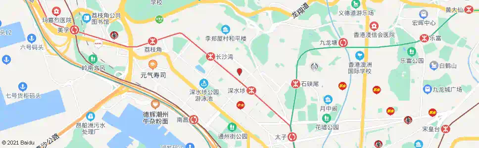 香港深水埗九江街_巴士站地圖_香港巴士_妙搜巴士搜尋2025