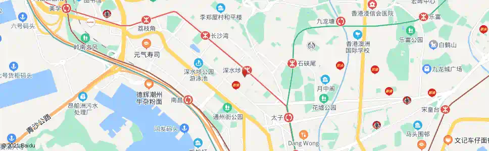 香港深水埗北河街_巴士站地圖_香港巴士_妙搜巴士搜尋2025