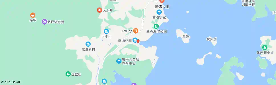 香港翠塘花園_巴士站地圖_香港巴士_妙搜巴士搜尋2025