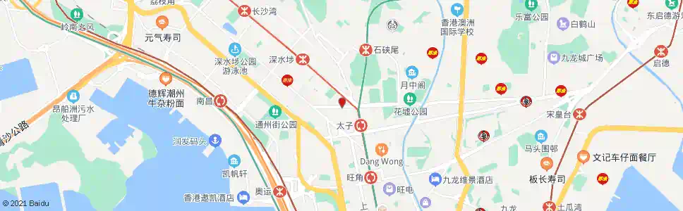 香港深水埗白楊街_巴士站地圖_香港巴士_妙搜巴士搜尋2025