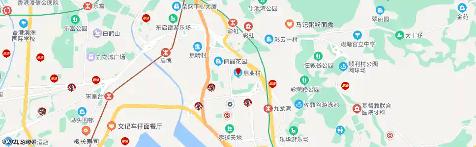 香港啓業邨_巴士站地圖_香港巴士_妙搜巴士搜尋2025