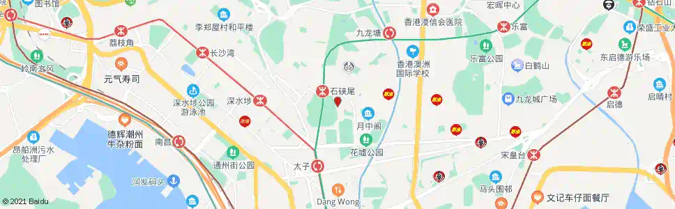 香港棠蔭街(大坑東邨東福樓社區中心)_巴士站地圖_香港巴士_妙搜巴士搜尋2025