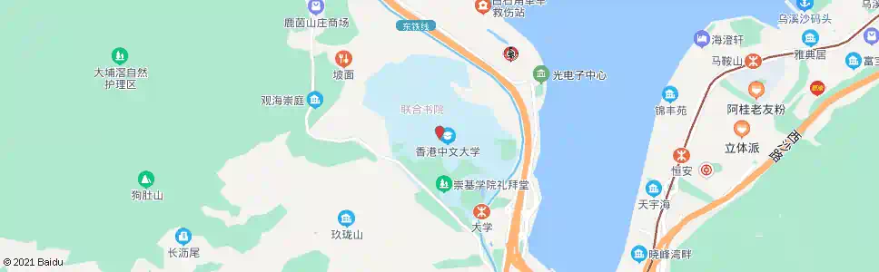 香港中文大學_巴士站地圖_香港巴士_妙搜巴士搜尋2025