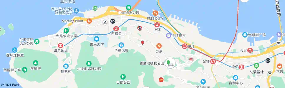 香港美麗閣(衛城道)_巴士站地圖_香港巴士_妙搜巴士搜尋2025
