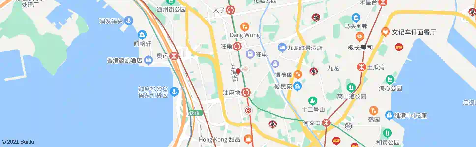 香港旺角長沙街_巴士站地圖_香港巴士_妙搜巴士搜尋2025