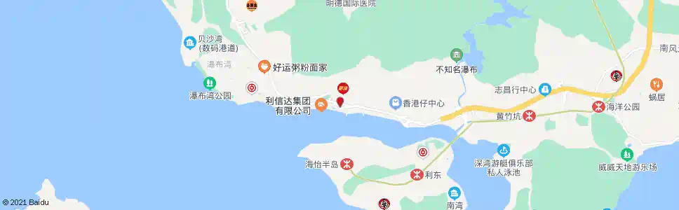 香港香港仔海傍道(田灣)_巴士站地圖_香港巴士_妙搜巴士搜尋2025