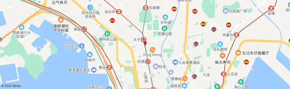 香港旺角水渠道_巴士站地圖_香港巴士_妙搜巴士搜尋2025