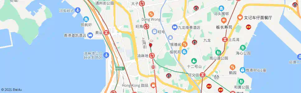 香港旺角登打士街_巴士站地圖_香港巴士_妙搜巴士搜尋2025