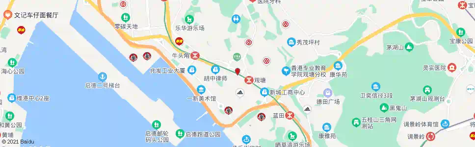 香港觀塘市中心_巴士站地圖_香港巴士_妙搜巴士搜尋2025