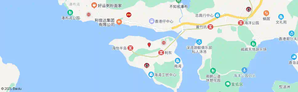 香港鴨脷洲大街(惠風街)_巴士站地圖_香港巴士_妙搜巴士搜尋2025