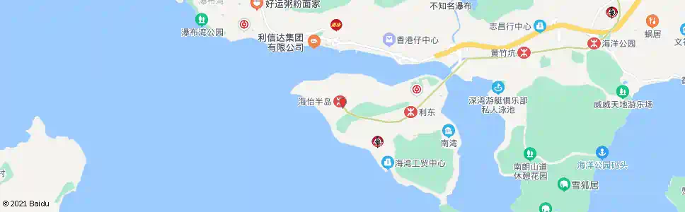 香港海怡半島巴士總站_巴士站地圖_香港巴士_妙搜巴士搜尋2025