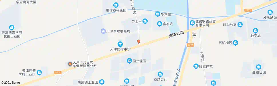 天津傅村_公交站地图_天津公交_妙搜公交查询2025