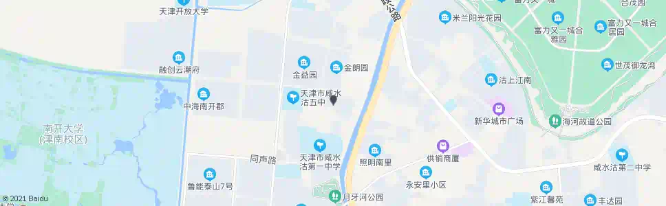天津水岸华庭_公交站地图_天津公交_妙搜公交查询2025