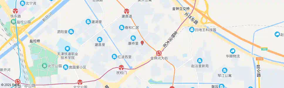 天津何兴庄_公交站地图_天津公交_妙搜公交查询2025