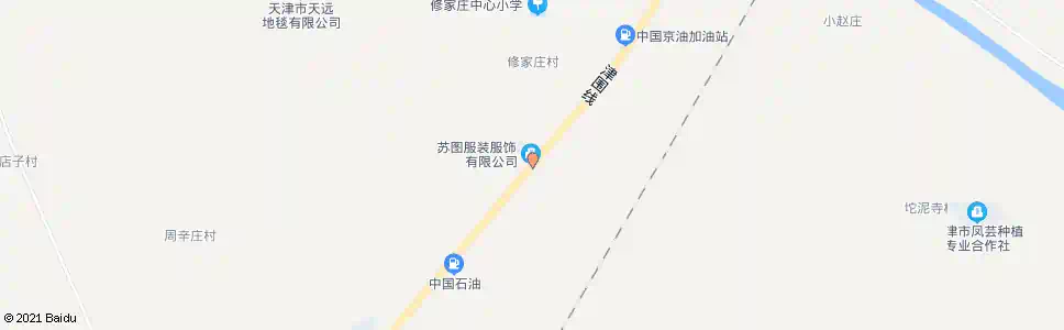 天津新都沟渠_公交站地图_天津公交_妙搜公交查询2025