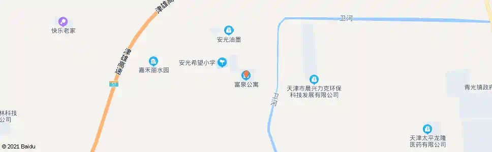 天津富泉公寓_公交站地图_天津公交_妙搜公交查询2025