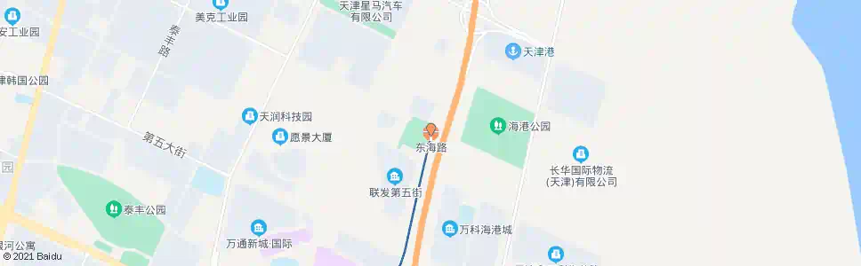 天津东海路站_公交站地图_天津公交_妙搜公交查询2025