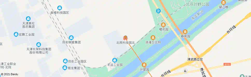 天津北辰科技园_公交站地图_天津公交_妙搜公交查询2025