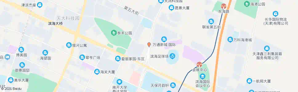 天津泰达足球场_公交站地图_天津公交_妙搜公交查询2025