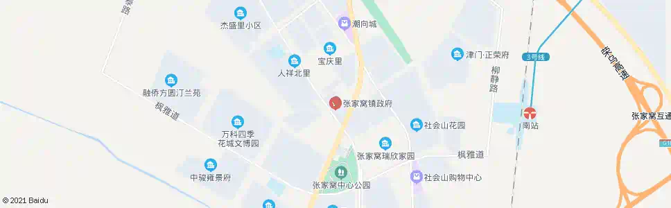 天津张家窝政府_公交站地图_天津公交_妙搜公交查询2025