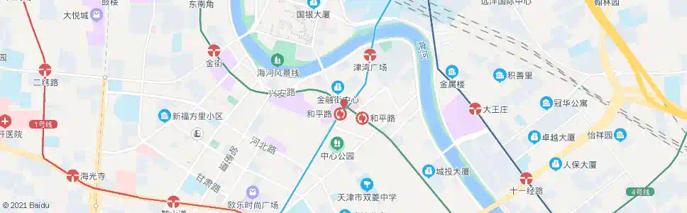 天津渤海大楼(临时)_公交站地图_天津公交_妙搜公交查询2025