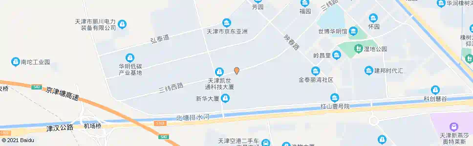 天津eod总部港北_公交站地图_天津公交_妙搜公交查询2025