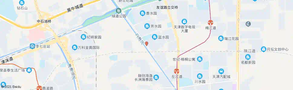 天津紫金山路蓝水园_公交站地图_天津公交_妙搜公交查询2025