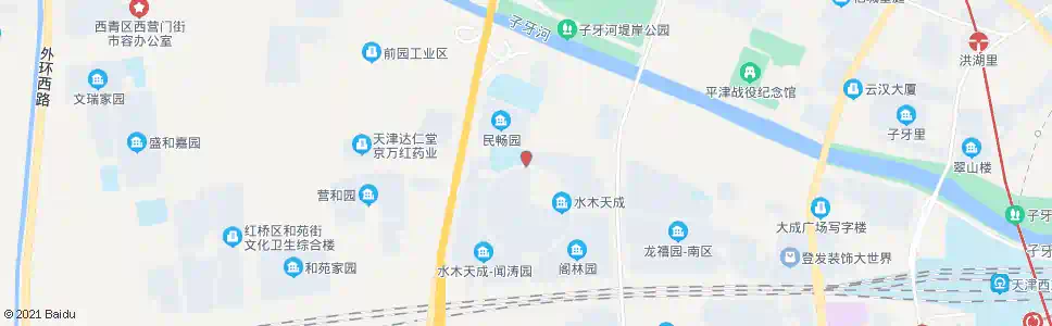 天津中储团结路_公交站地图_天津公交_妙搜公交查询2025