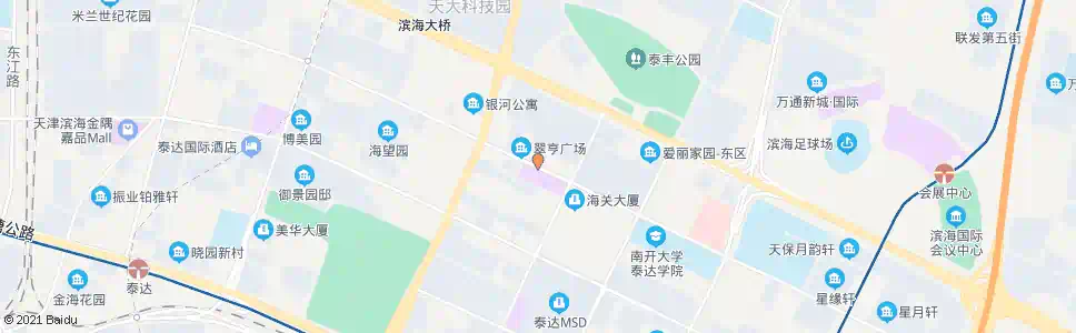 天津翠亨广场_公交站地图_天津公交_妙搜公交查询2025