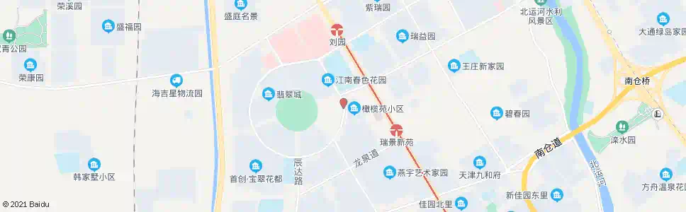天津橄榄苑_公交站地图_天津公交_妙搜公交查询2025