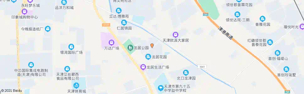 天津龙居花园_公交站地图_天津公交_妙搜公交查询2025