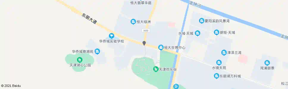 天津天津华侨城欢乐谷_公交站地图_天津公交_妙搜公交查询2025