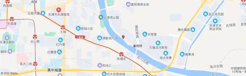 天津海河东路滨河庭苑_公交站地图_天津公交_妙搜公交查询2025