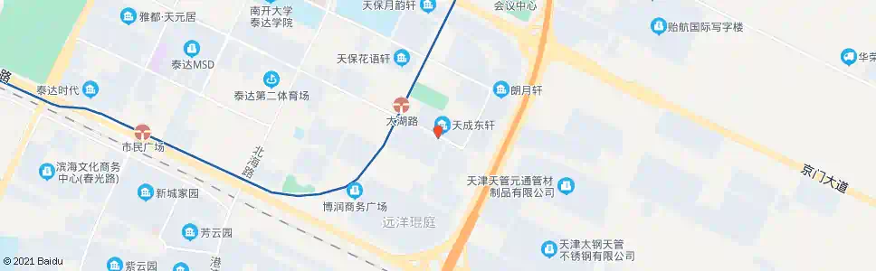 天津太湖东路公交站_公交站地图_天津公交_妙搜公交查询2025