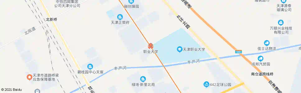 天津天津职业大学_公交站地图_天津公交_妙搜公交查询2025