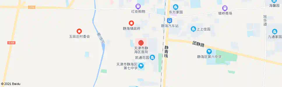 天津县医院(静海)_公交站地图_天津公交_妙搜公交查询2025