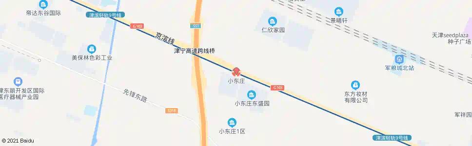 天津小东庄轻轨站_公交站地图_天津公交_妙搜公交查询2025