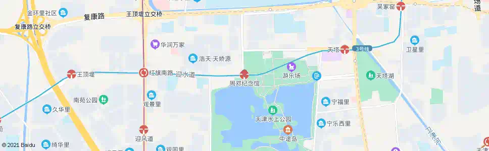 天津周邓纪念馆站_公交站地图_天津公交_妙搜公交查询2025