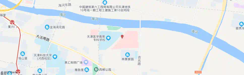 天津新胸科医院_公交站地图_天津公交_妙搜公交查询2025