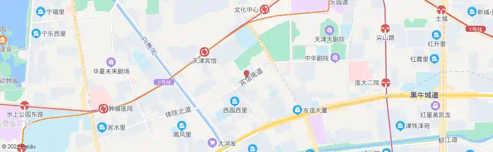 天津宾馆南道宾西楼_公交站地图_天津公交_妙搜公交查询2025