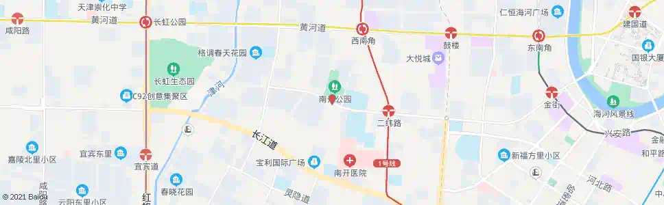 天津南开花园_公交站地图_天津公交_妙搜公交查询2025