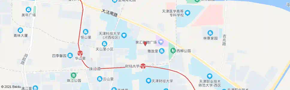 天津东江道风致里_公交站地图_天津公交_妙搜公交查询2025
