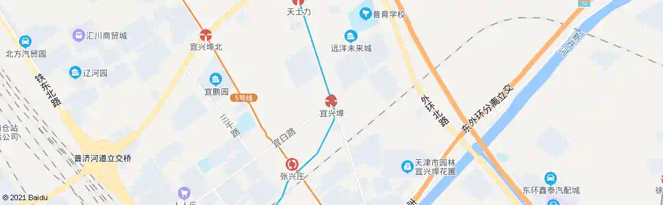 天津宜兴埠站_公交站地图_天津公交_妙搜公交查询2025