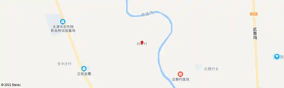 天津砖瓦厂_公交站地图_天津公交_妙搜公交查询2025