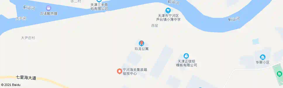 天津玖龙公寓_公交站地图_天津公交_妙搜公交查询2025