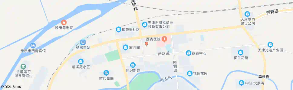 天津西青实验小学_公交站地图_天津公交_妙搜公交查询2025